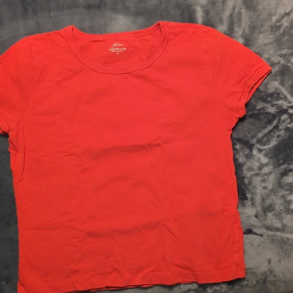 J.Crew 90s Cropped Organic Slub - Picture 1 of 3